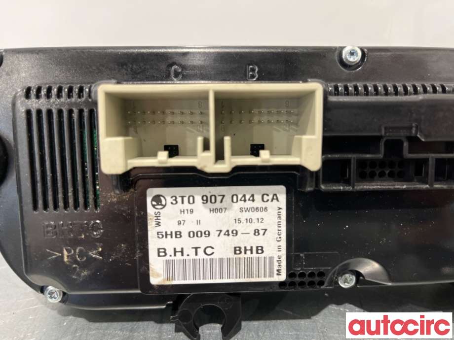 Varmeapparat betjening til Škoda Superb 2008-2015 (Type II)  (SKODA|3T0907044CA|5HB009749-87|3T0907044DA)
