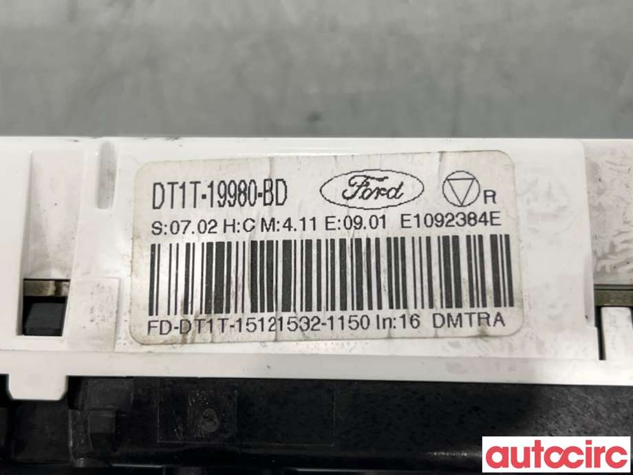 Varmeapparat betjening til Ford Transit Connect 2013-2018 Type II, Fase 1  (FORD|2010112||DT1T-19980-BD)