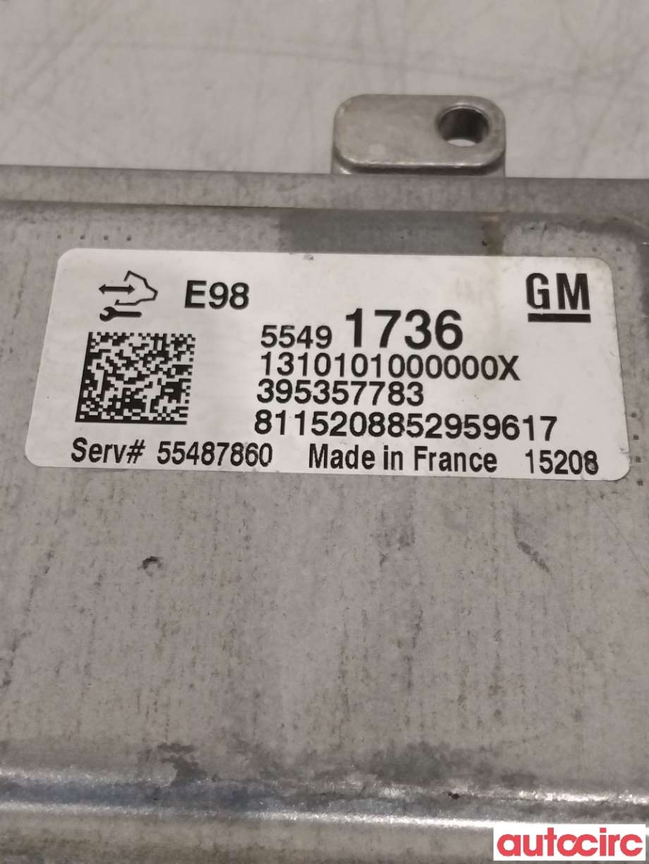 Styreenhet motor til Opel Insignia A 2014-2017  (OPEL|55499359|395357783|55491736)