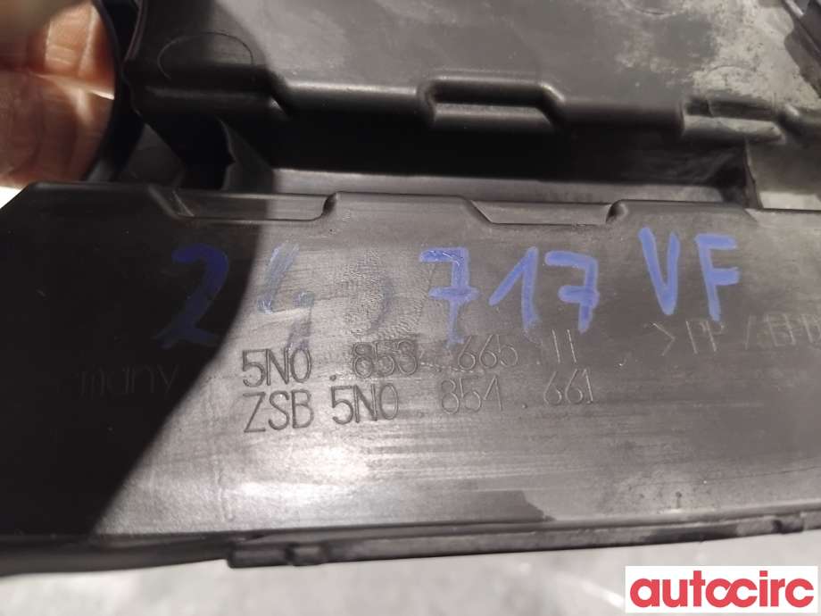 Frontlyktehus til VW Tiguan 2011-2016 (Type I, Fase 2)  (VOLKSWAGEN|5N0853665H|)