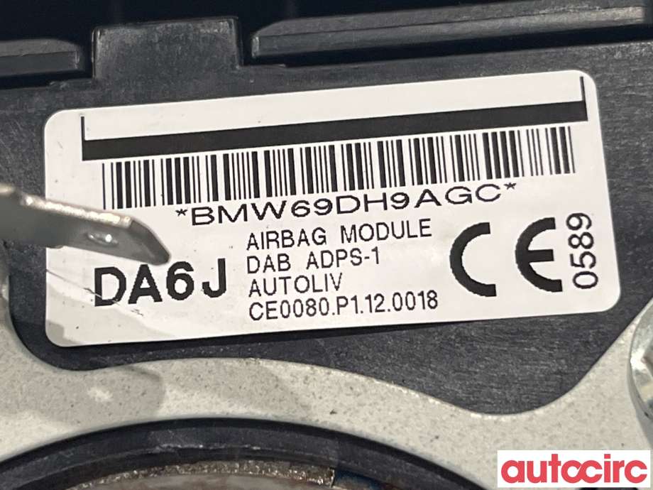 Airbag rattpute til Mazda CX-3 2015-2022  (MAZDA|DA6J-57-K00)