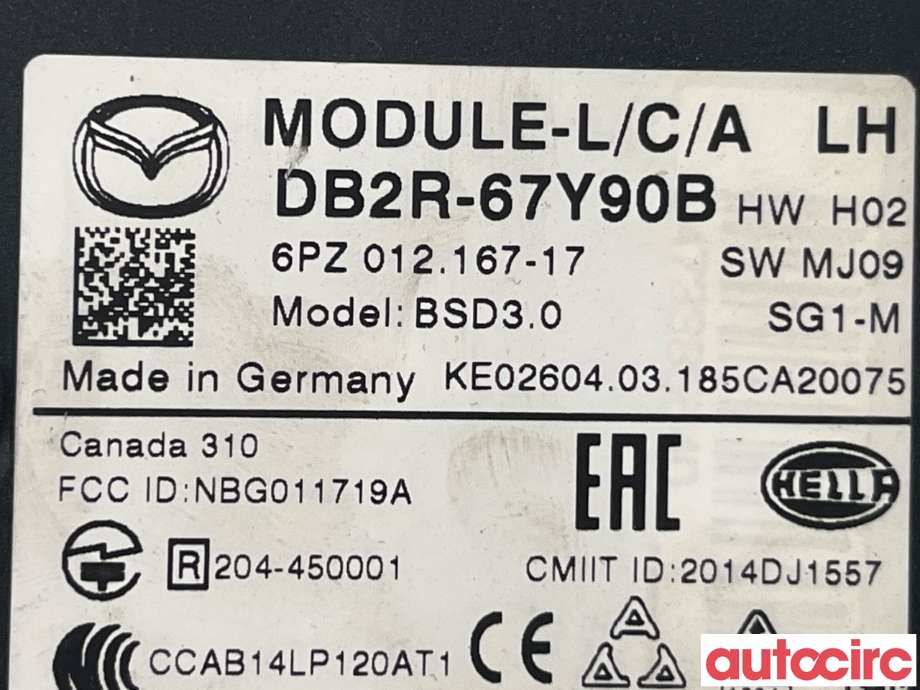 Sensor radar til Mazda CX-3 2015-2022  (MAZDA|DB2R-67-Y90C)