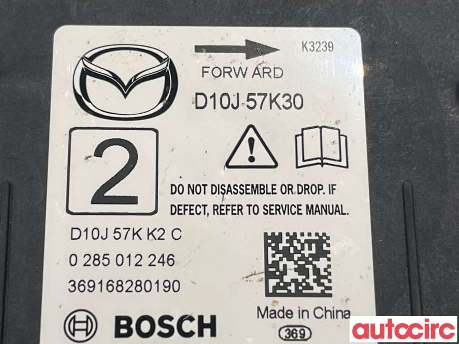 Airbag elektronikk til Mazda CX-3 2015-2022  (MAZDA|D10J-57-K30A)