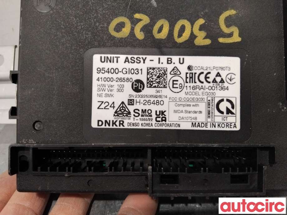 Styreenhet diverse til Hyundai Ioniq 5 2021-->>  (HYUNDAI|95400GI031|41000-26580|95400-GI031)