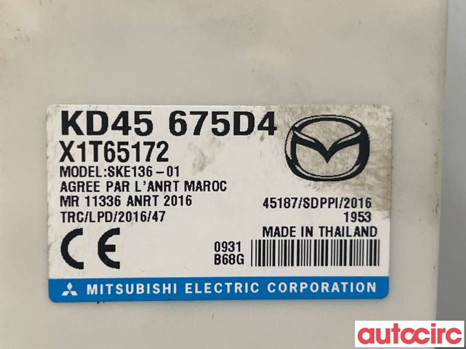 Styreenhet nøkkelfri/keyless til Mazda CX-3 2015-2022  (MAZDA|KD45-67-5D4A)