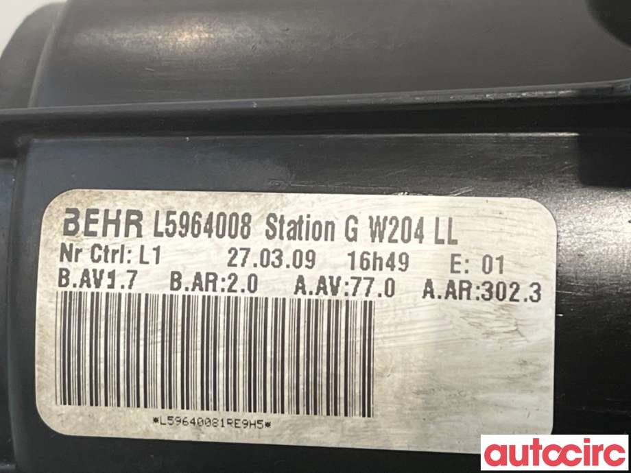 Varmeapparat motor til Mercedes E-Klasse 2009-2013 (Fase 1) (W212) (W212) (MERCEDES|A2048200208|L5964008|)
