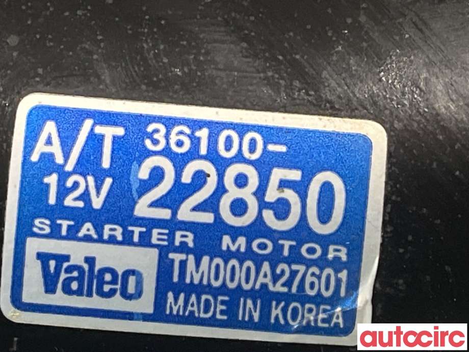 Starter diesel til Hyundai Getz 2002-2009 (HYUNDAI|3610022850|TM000A27601|)