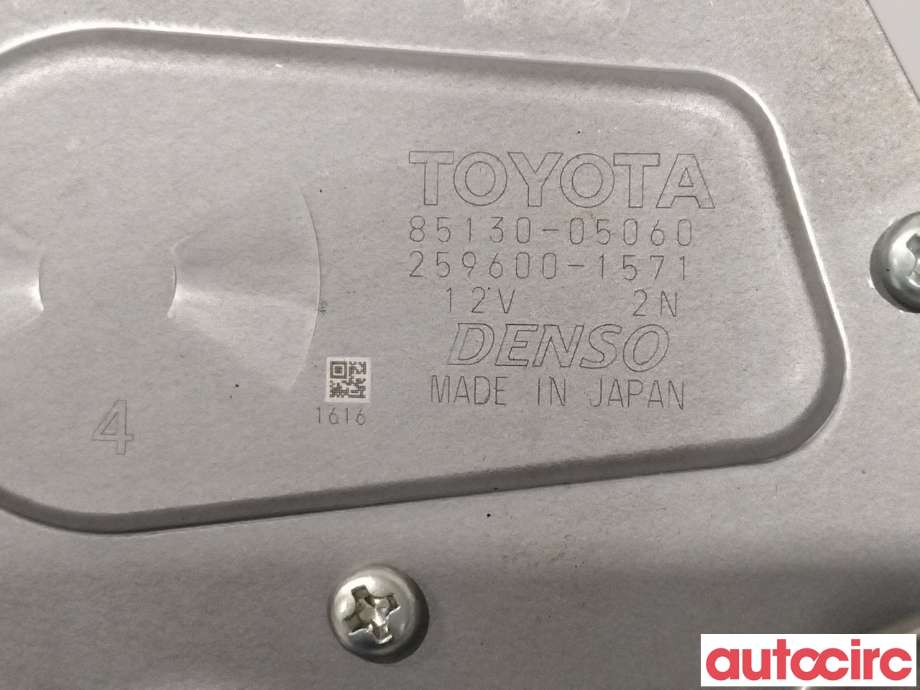 Viskermotor bakrute til Toyota Avensis 2009-2015 (Type III, Fase 1) (TOYOTA|8513005060|)