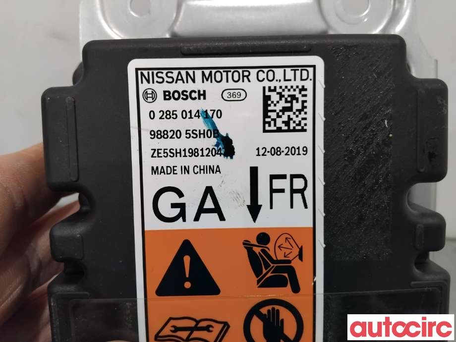 Airbag elektronikk til Nissan Leaf 2018-->> (Type II)  (NISSAN|K88205SH0B|0285014170|988205SH0B)