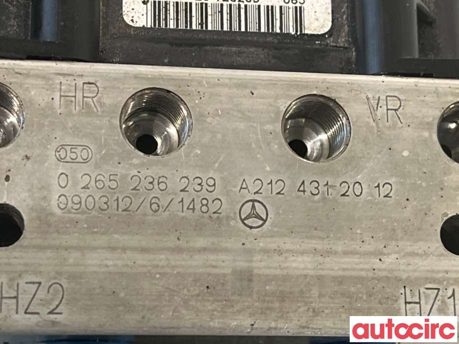 ABS sentral til Mercedes E-Klasse 2009-2013 (Fase 1) (W212) (W212) (MERCEDES|A2124312012|0265236239|A2184313312)