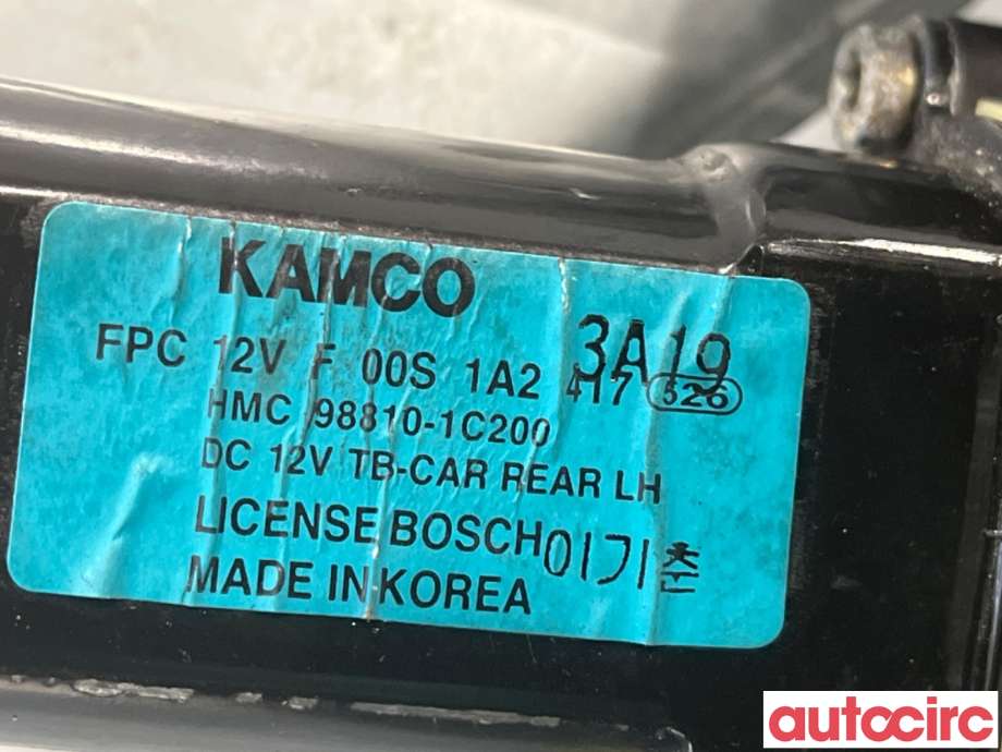 Ruteheis venstre bak til Hyundai Getz 2002-2009 (HYUNDAI|834011C000|)