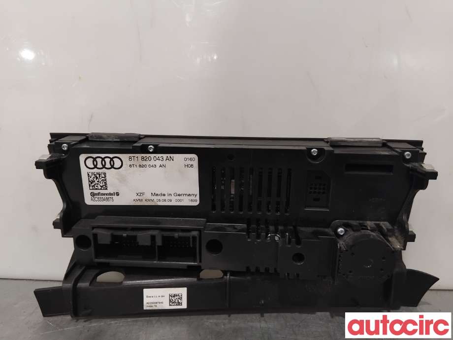 Varmeapparat betjening til Audi Q5 2008-2012 (Type I, Fase 1)  (AUDI|8T1820043AH|A2C53346675|8T1820043AS)