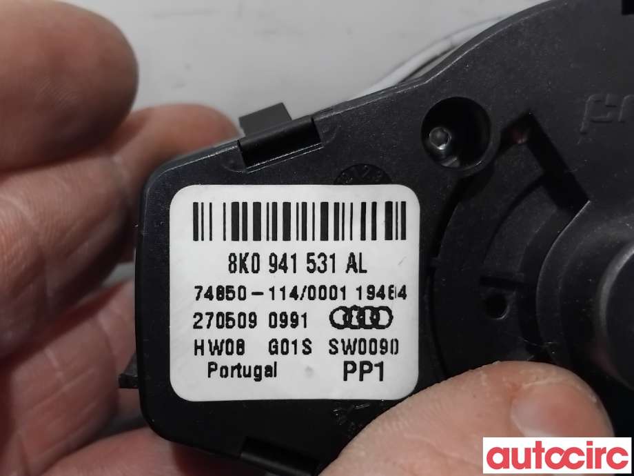 Bryter lys til Audi Q5 2008-2012 (Type I, Fase 1)  (AUDI|8K0941531AS|74850-114|8K0941531AL)