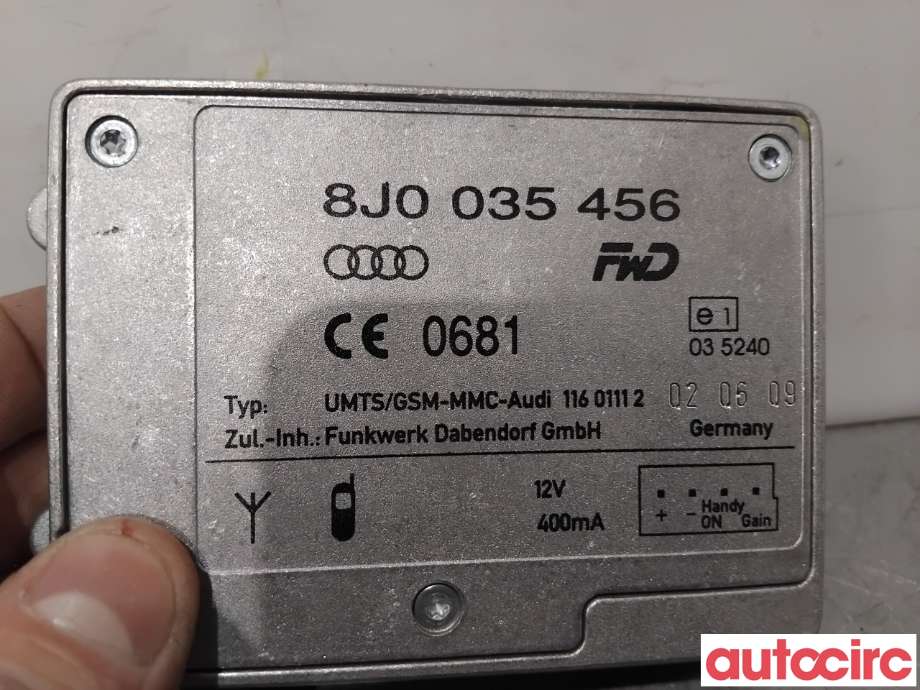 Antenne forsterker til Audi Q5 2008-2012 (Type I, Fase 1) (AUDI|8J0035456A||8J0035456)