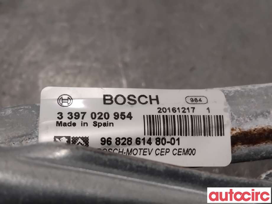 Viskermotor frontrute til Citroën Berlingo 2015-2019 (Type II, Fase 2)  (CITROEN|6405LK|0390241621|9682861480)