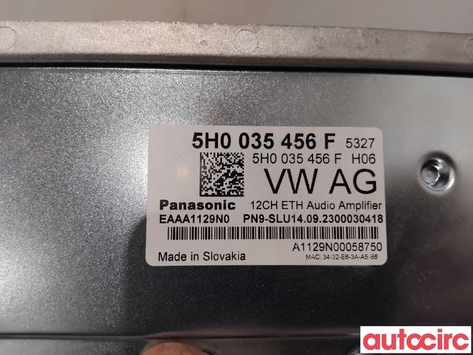 Bilstereo forsterker til VW ID.4 2020-->>  (VOLKSWAGEN|5H0035456F|EAAA1129N0)