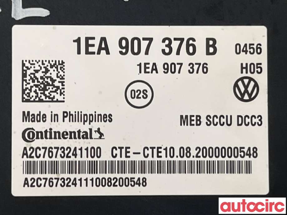 Styreenhet nivå/luftfjæring til VW ID.4 2020-->>  (VOLKSWAGEN ID4|1EA907376C)