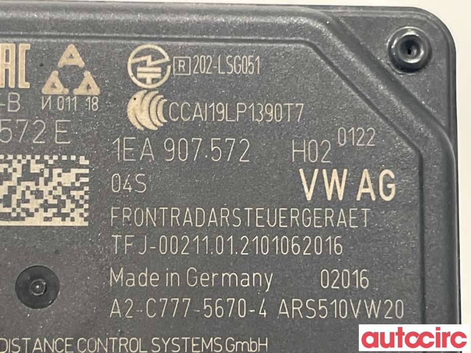Sensor radar til VW ID.4 2020-->>  (VOLKSWAGEN ID4|1EA907572H)