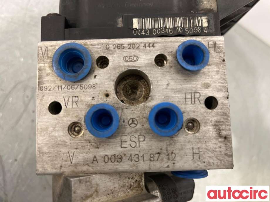 ABS sentral til Mercedes S-Klasse 1999-2005 (W220) (W220) (MERCEDES|A0044314712|0265202444|A0034318712)