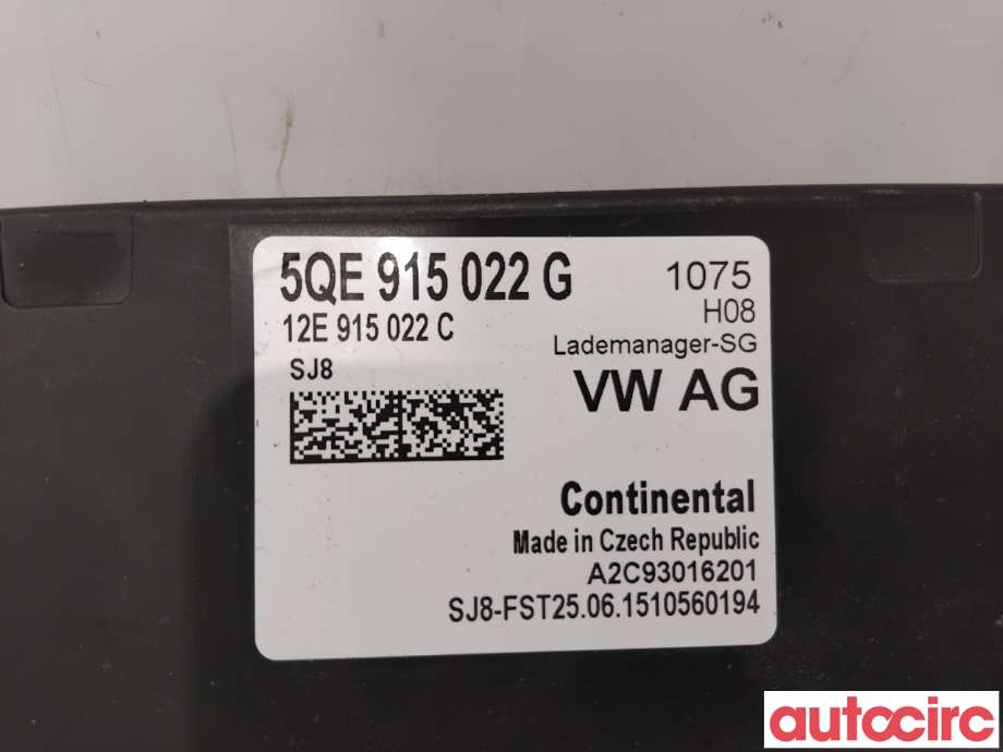 Styreenhet diverse til VW e-Golf 2014-2017 (Fase 1)  (VOLKSWAGEN|5QE915022N|A2C93016201|5QE915022G)