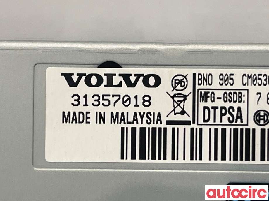 Instrument kjørecomputer til Volvo V60 2010-2013 (Type I, Fase 1)  (VOLVO|36050609|)