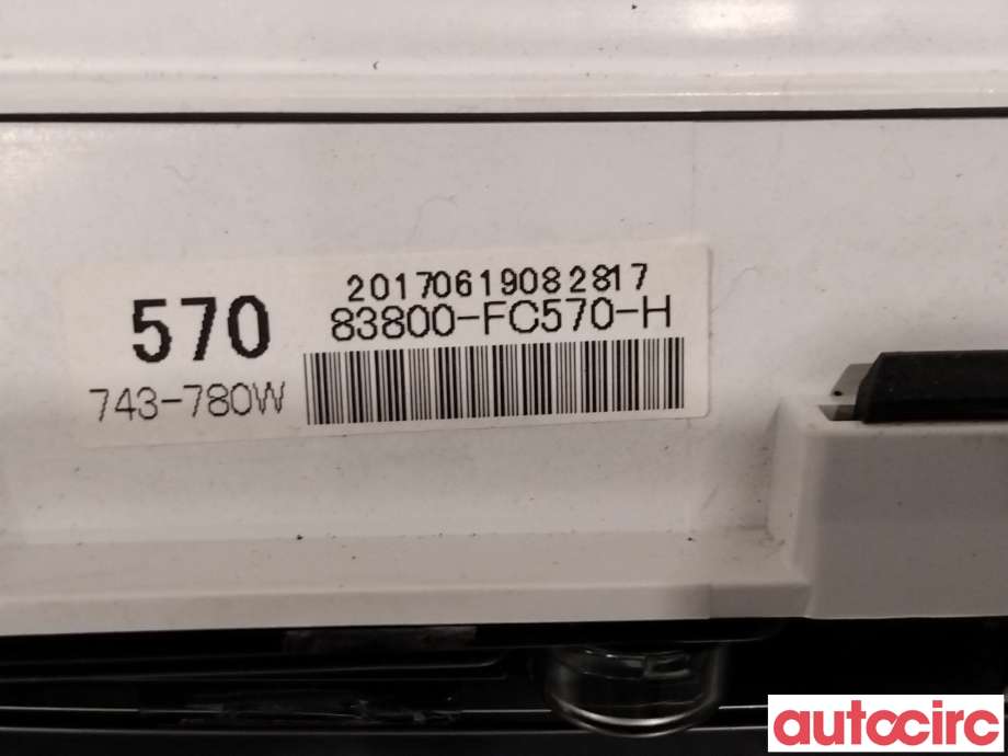 Instrumentpanel til Toyota Hilux 2016-2020  (TOYOTA|83800FC570)