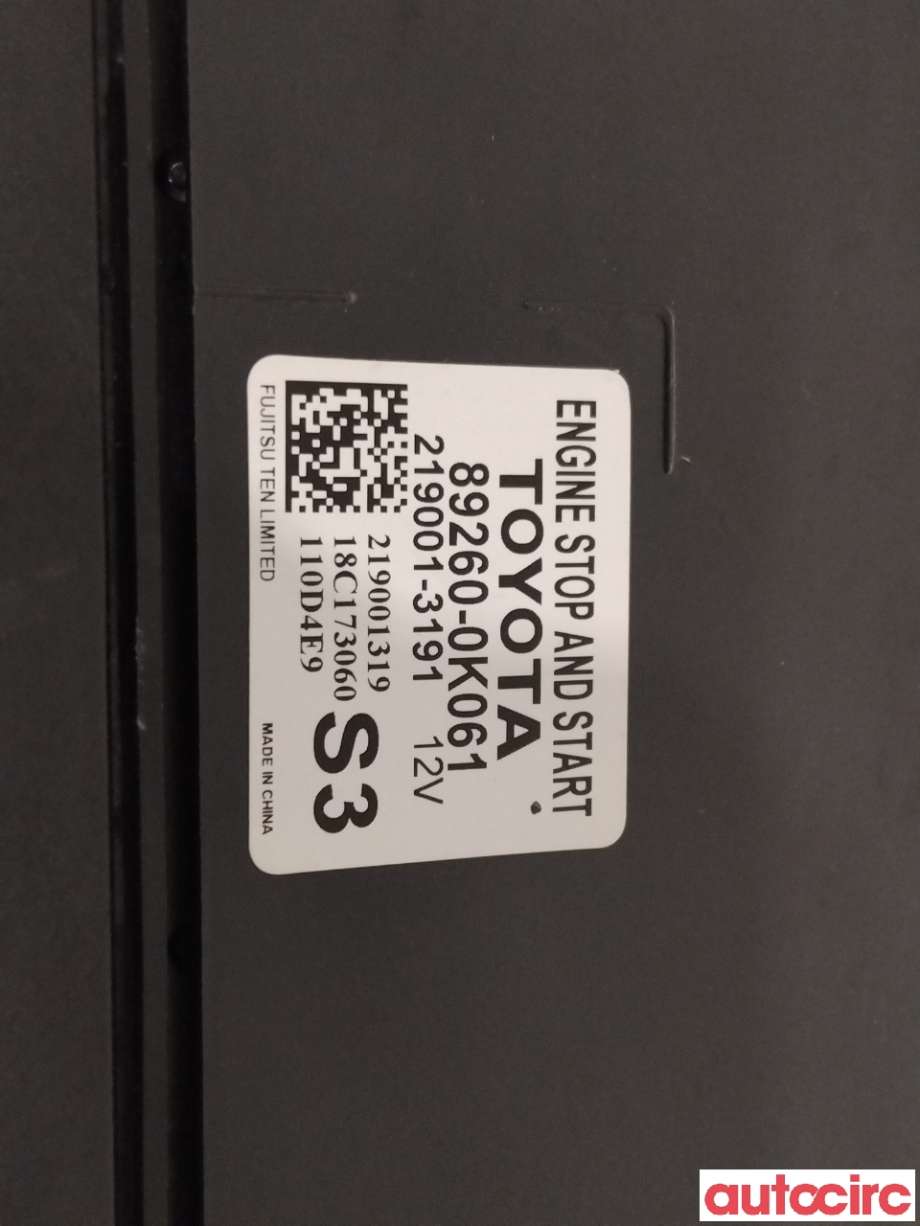 Styreenhet tenning til Toyota Hilux 2016-2020  (TOYOTA|892600K061)