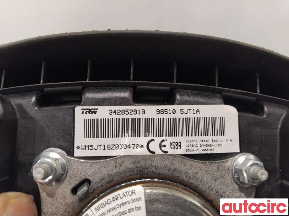 Airbag rattpute til Nissan Navara 2016-->> (D23) (D23) (NISSAN|985105JT1A|34285291B)