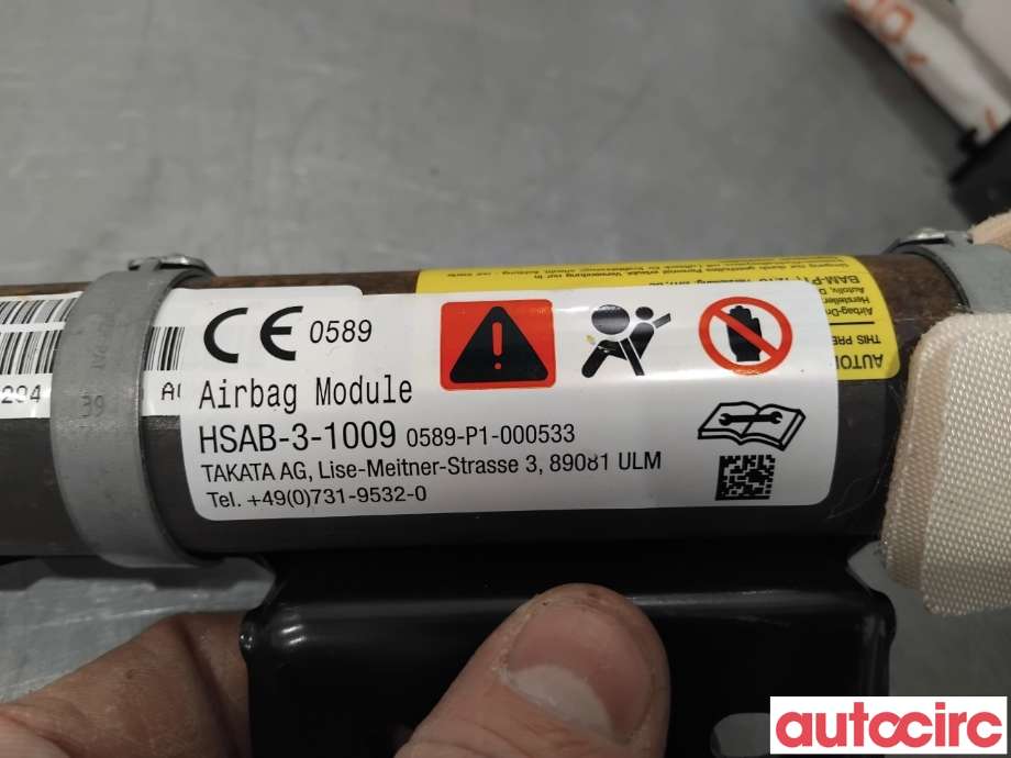 Airbag gardin høyre til Nissan Navara 2016-->> (D23) (D23) (NISSAN|985P04JC0A|)