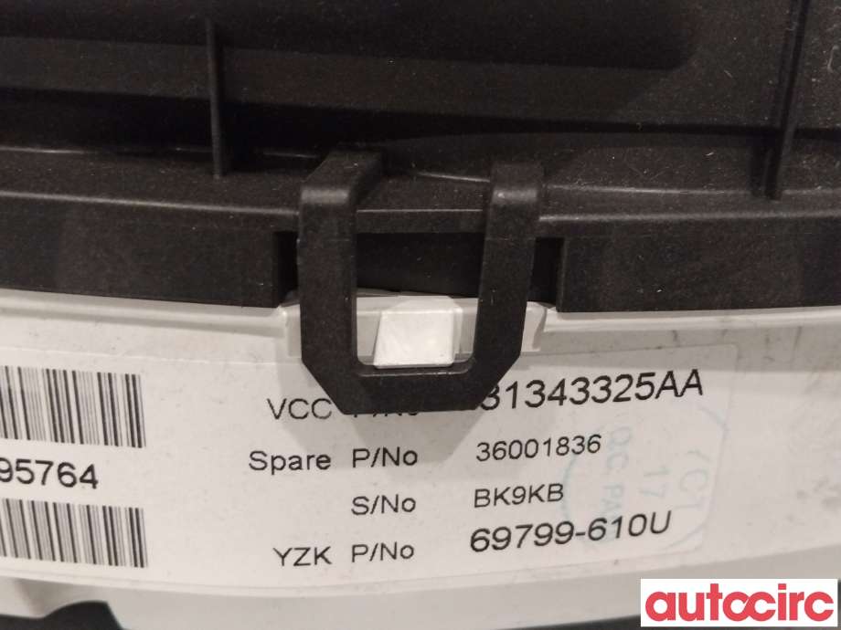 Instrumentpanel til Volvo XC70 2008-2013 (Type II, Fase 1)  (VOLVO|36001836|)