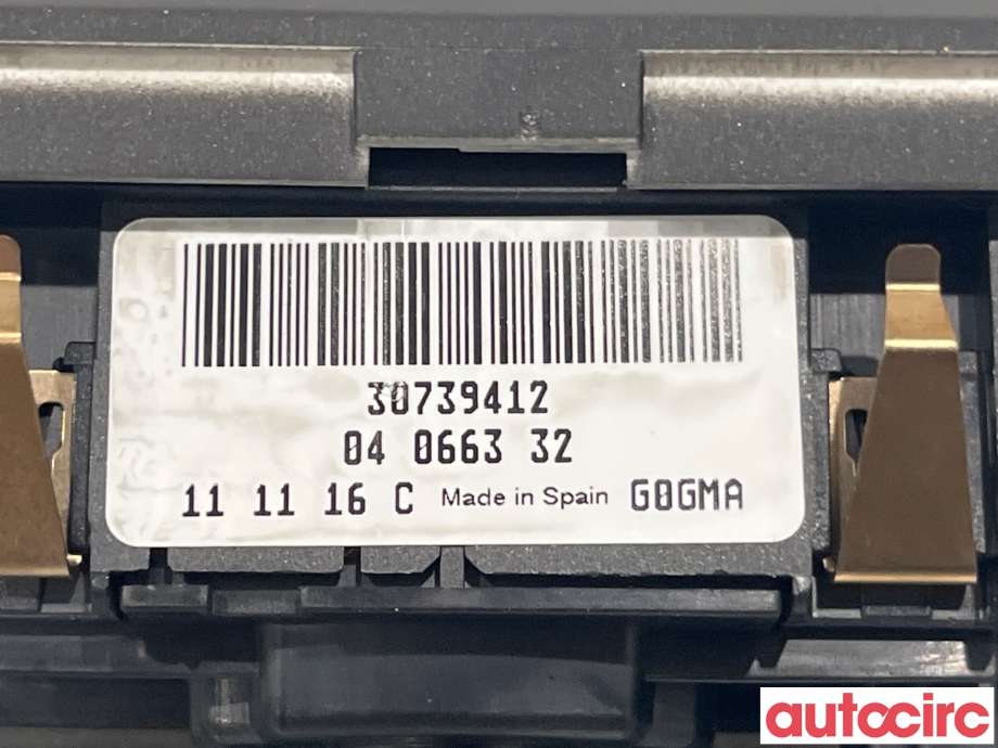 Bryter lys til Volvo V60 2010-2013 (Type I, Fase 1)  (VOLVO|31443846)