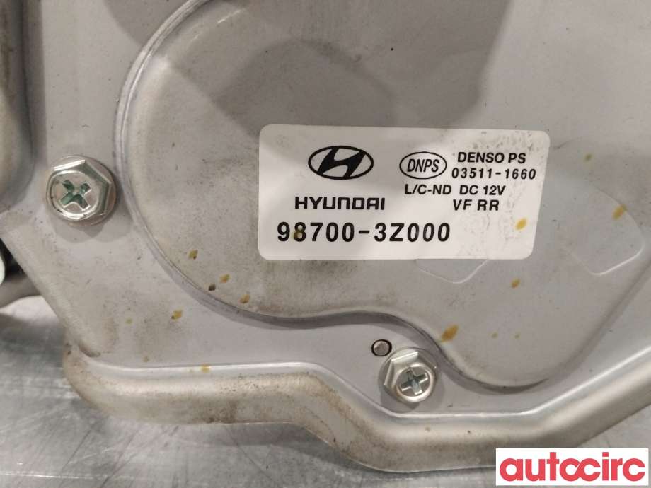 Viskermotor bakrute til Hyundai i40 2012-2017  (HYUNDAI|987003Z000|03511-1660|98700-3Z000)