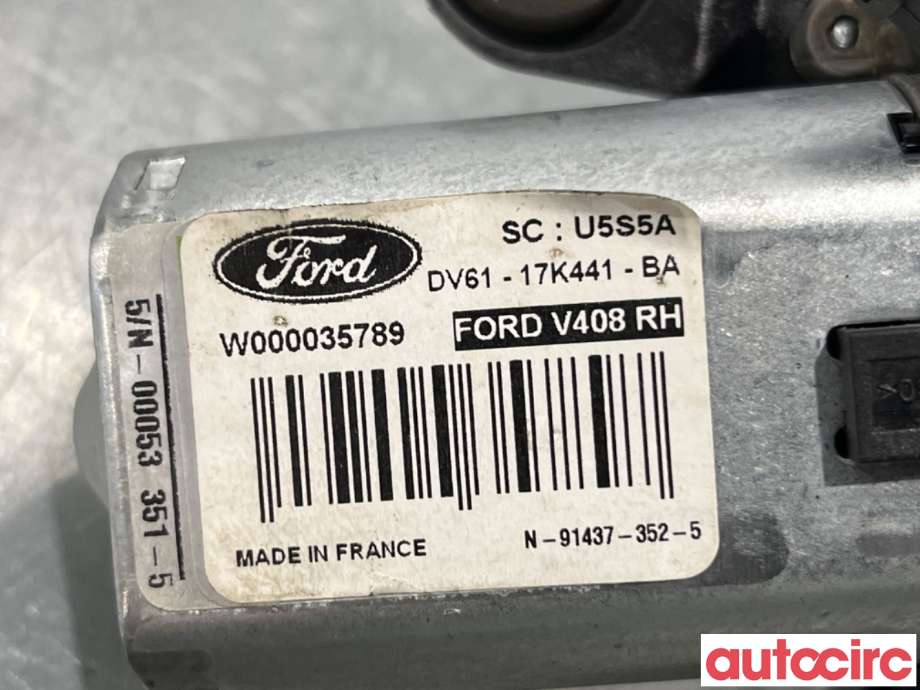 Viskermotor bakrute til Ford Transit Connect 2013-2018 Type II, Fase 1  (FORD|1807928|W000035789|DV61-17K441-BA)