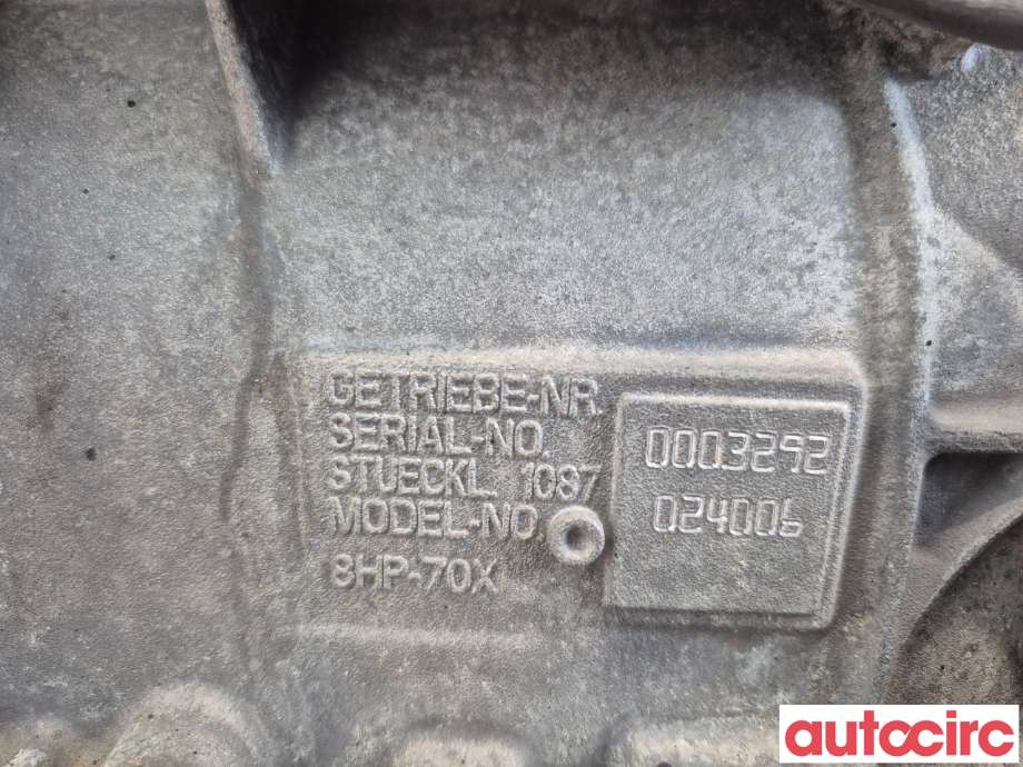 Girkasse automat til BMW 5-Serie 2010-2017 (F10/F11) (F10/F11) (BMW|24008684792|GA8HP70X|24007603967)