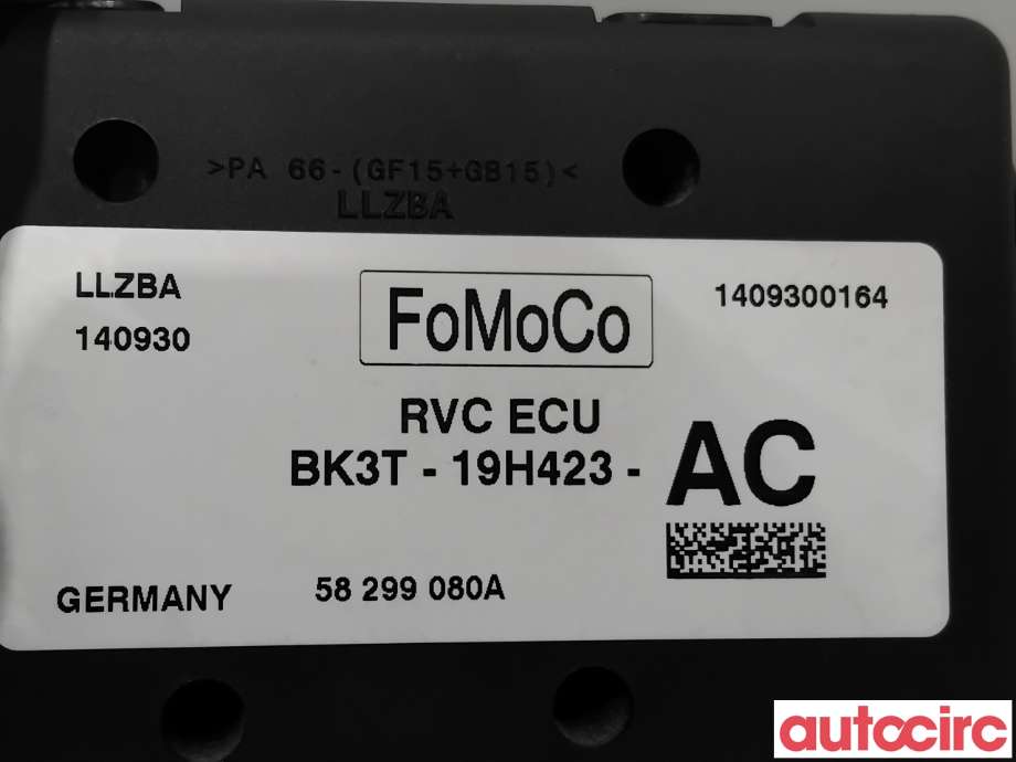 Styreenhet parkering til Ford Transit Custom 2013-2023 (Type I)  (FORD|1865303|58299080A|BK3T-19H423-AC)