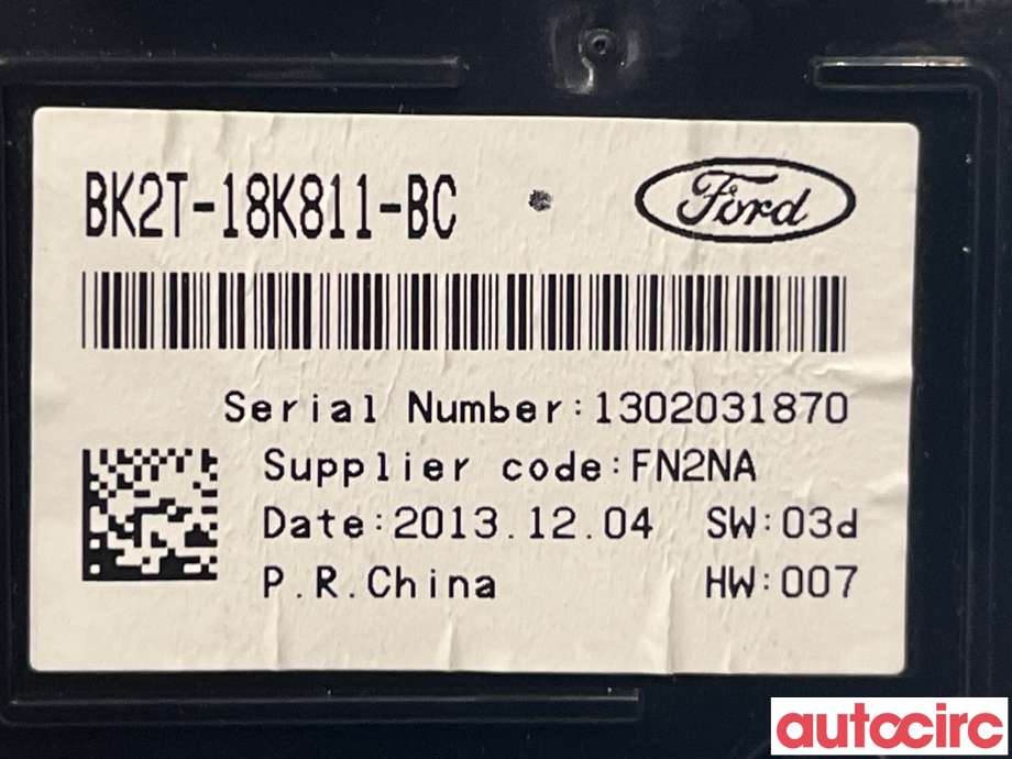 Bryter diverse til Ford Transit Custom 2013-2023 (Type I)  (FORD|2190668||BK2T-18K811-BC)