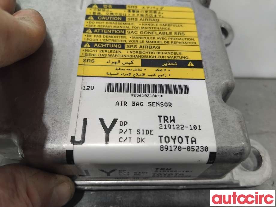 Airbag elektronikk til Toyota Avensis 2009-2015 (Type III, Fase 1)  (TOYOTA|8917005230|219122-101|89170-05230)
