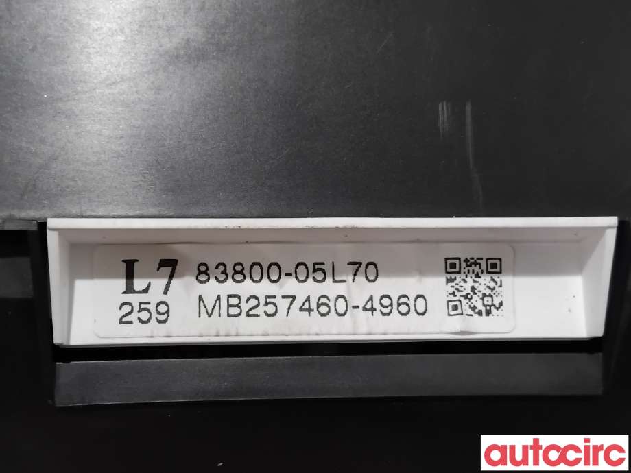 Instrumentpanel til Toyota Avensis 2009-2015 (Type III, Fase 1)  (TOYOTA|8380005L70|MB257460-4960|83800-05L70)