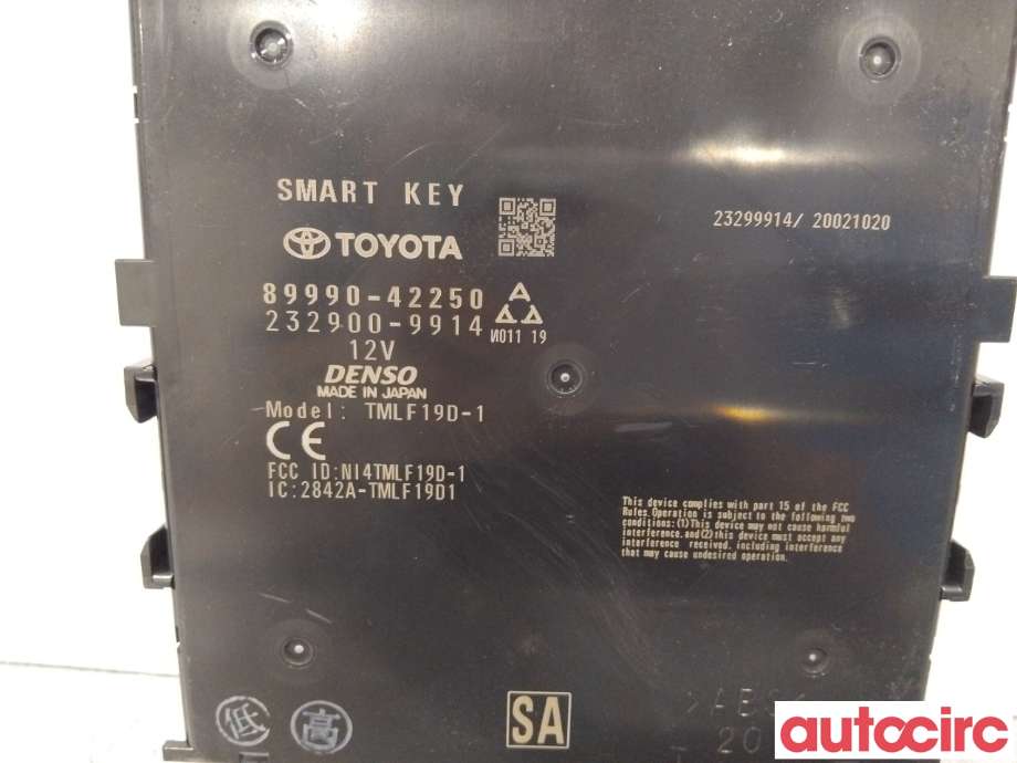 Styreenhet nøkkelfri/keyless til Toyota RAV4 2019-->> (Type V)  (TOYOTA|899H042190|8999042250|)