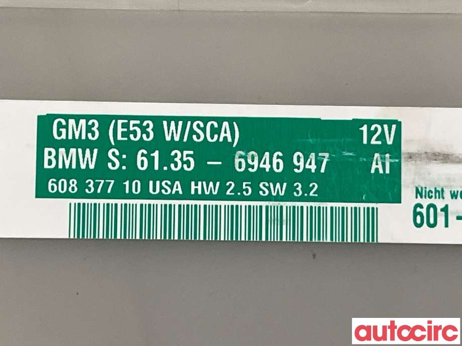 Styreenhet diverse til BMW X5 2000-2006 (E53) (E53) (BMW|61355A47931)