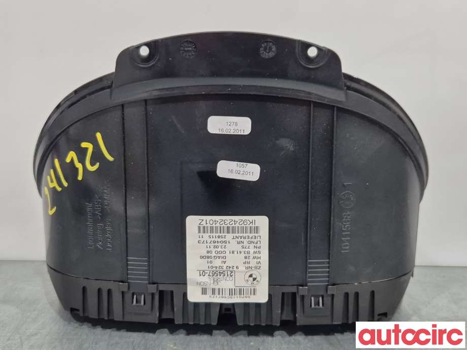 Instrumentpanel til BMW 1-Serie 2004-2011 (E81/E82/E87/E88) (E81/E82/E87/E88) (BMW|62109283794||62109283793)