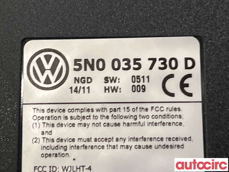 Styreenhet bluetooth til VW Passat 2011-2015 (B7) (B7) (VOLKSWAGEN|3C8035730B|)