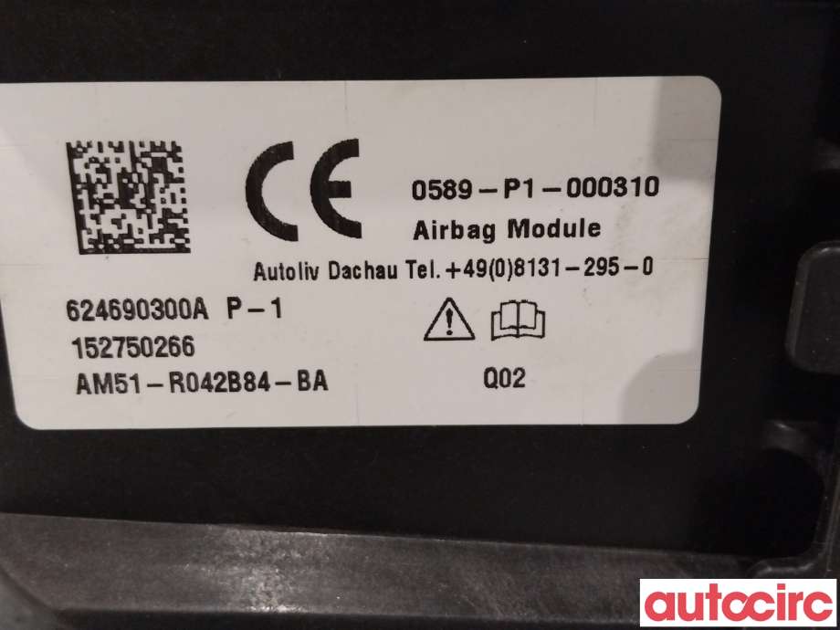 Airbag passasjer til Ford C-Max 2015-2019 (Type II, Fase 2)  (FORD|1841353|AM51-R042B84-BA)