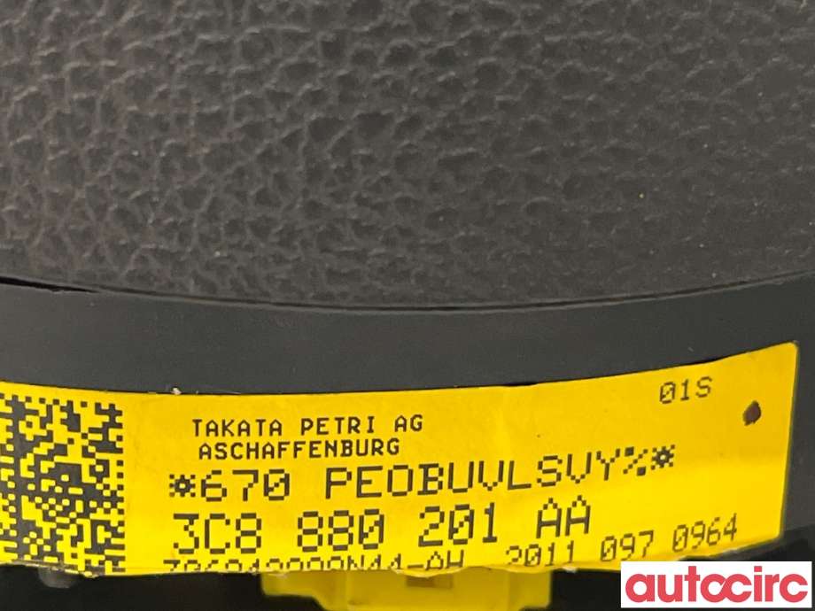 Airbag rattpute til VW Passat 2011-2015 (B7) (B7) (VOLKSWAGEN|3C8880201AH||3C8880201AA)