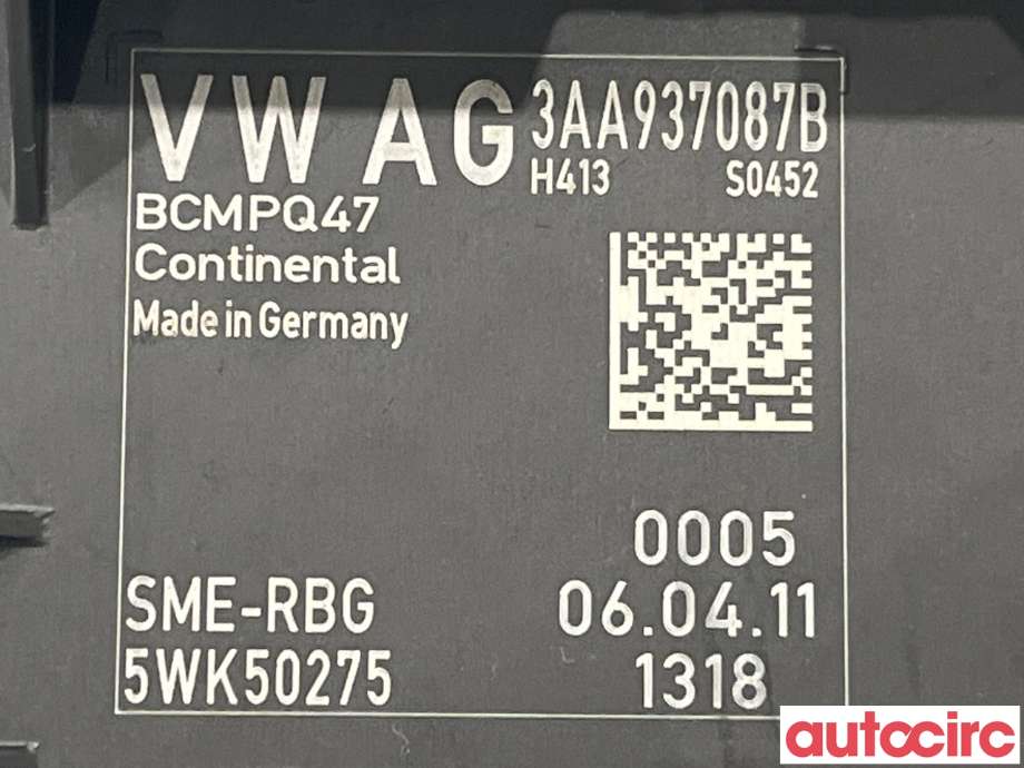 Styreenhet comfort (BCM) til VW Passat 2011-2015 (B7) (B7) (VOLKSWAGEN|3AA937087R)