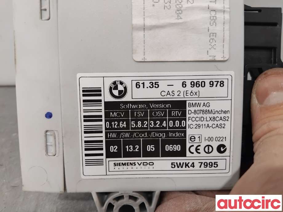 Styreenhet diverse til BMW 5-Serie 2003-2010 (E60/E61) (E60/E61) (BMW|61356965050|5WK47995|6135-6960978)