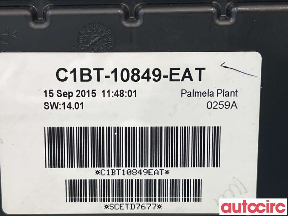Instrumentpanel til Ford Fiesta 2013-2017 (Type VI, Fase 2)  (FORD|2086524||C1BT-10849-EAT)