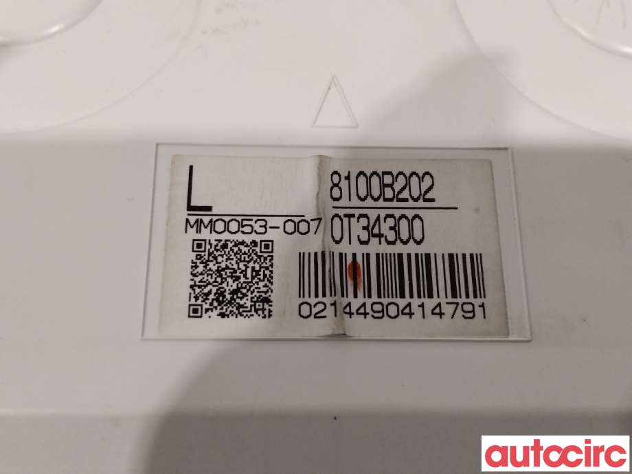Instrumentpanel til Mitsubishi Outlander 2010-2012 (Type II, Fase 2)  (MITSUBISHI|8100B202|MM0053-007)