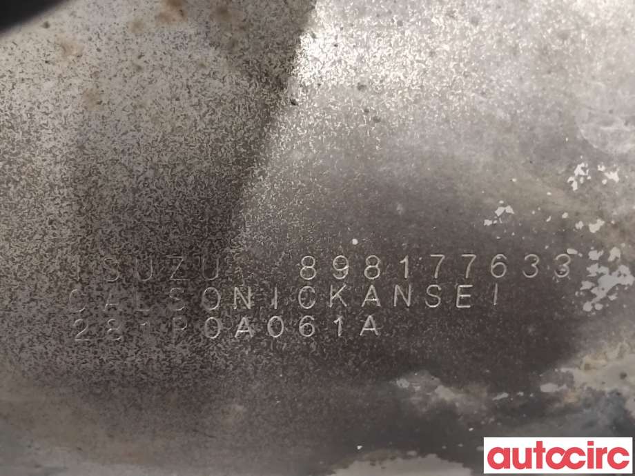 Katalysator til Isuzu D-Max 2012-2017 (Type II, Fase 1)  (ISUZU|8981776334|281P0A061A|898177633)