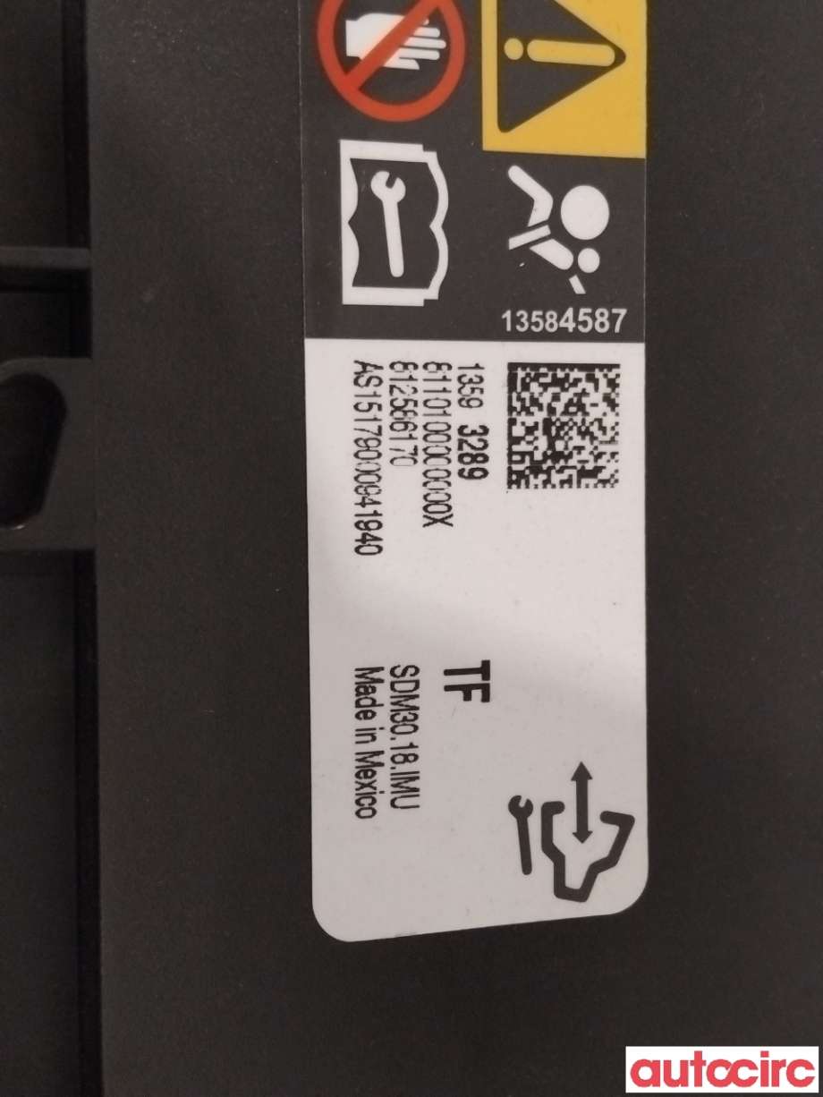 Airbag elektronikk til Opel Insignia A 2014-2017 (OPEL|13597093|)